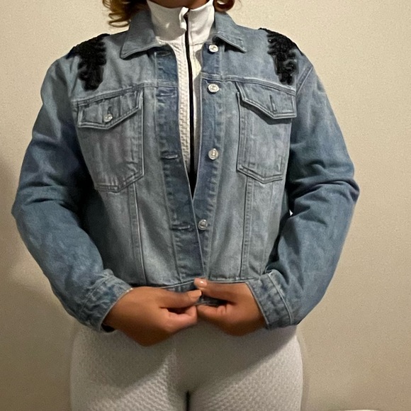 7 for all mankind detailed jean jacket - Picture 10 of 13